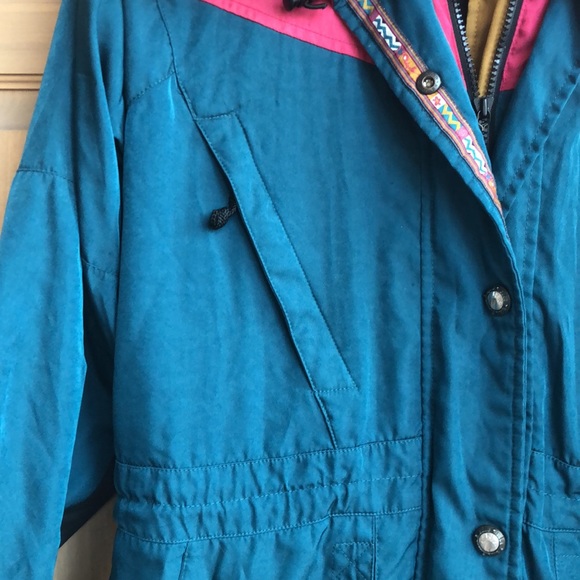 Vintage The North Face colorful colorblock retro longline hooded parka anorak - Picture 7 of 16